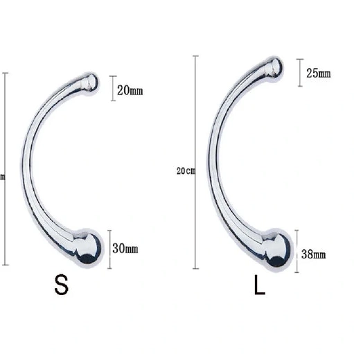 5858 Steel Anal Hook Ended Stainless Elegant Double 0725